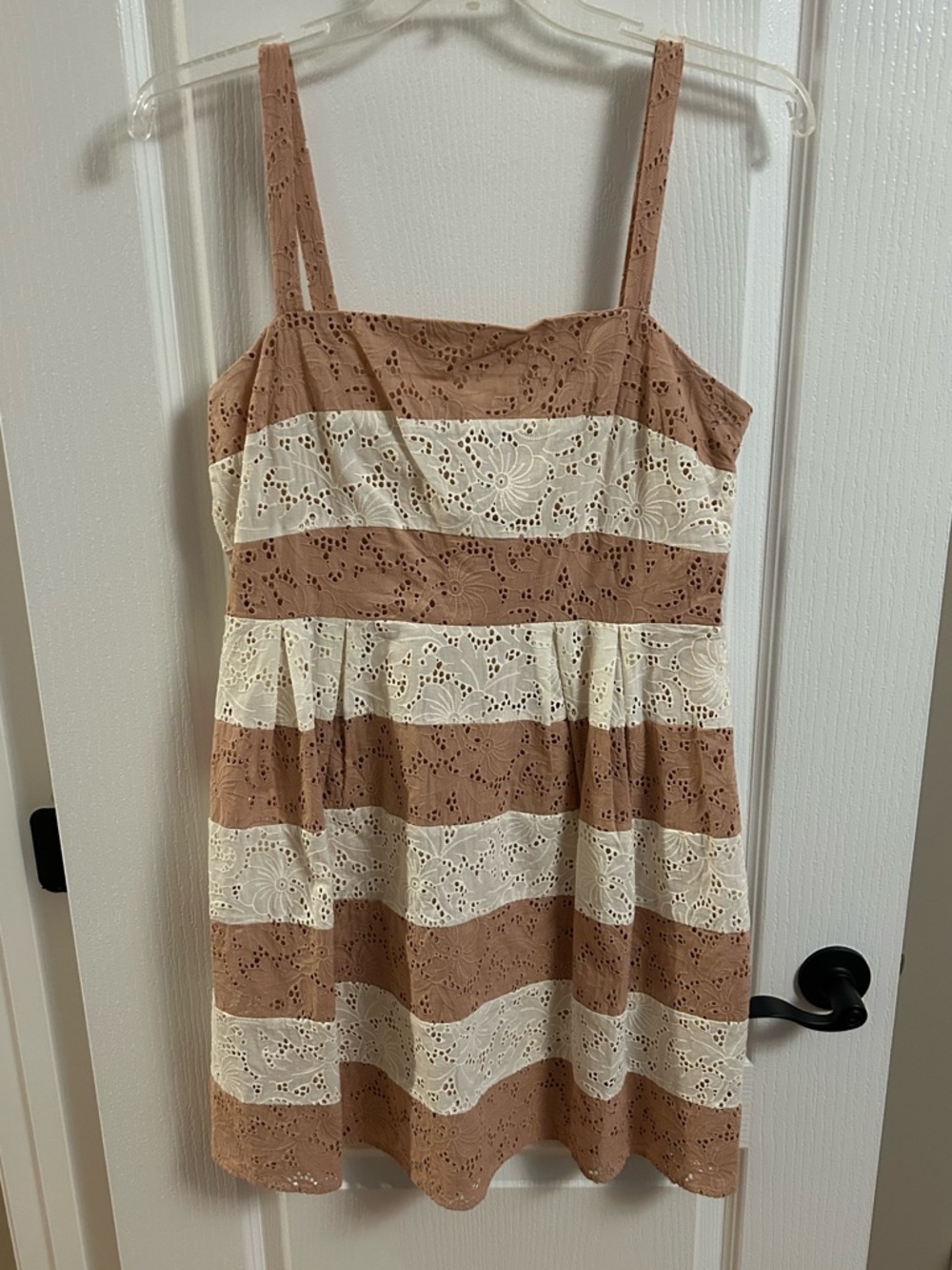 LOFT Dusty Rose Eyelet Sundress
